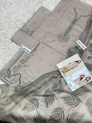Eid ul Azha 2026 Heavy Embroidered Lawn 3-Piece Suit – Design 01 | 48" Shirt, Embroidered Sleeves & Trouser
