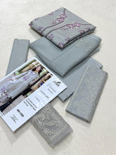 Grey Embroidered Lawn 3-Piece