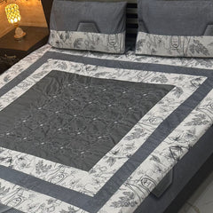 Patch Work Bedsheet | Embroidered & Panel Stuff | Premium Quality