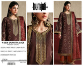 Humjoli Premium Airjet Lawn 3-Piece Suit | 4-Side Lace Dupatta | Digital Print | Summer 2026