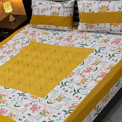 Patch Work Bedsheet | Embroidered & Panel Stuff | Premium Quality