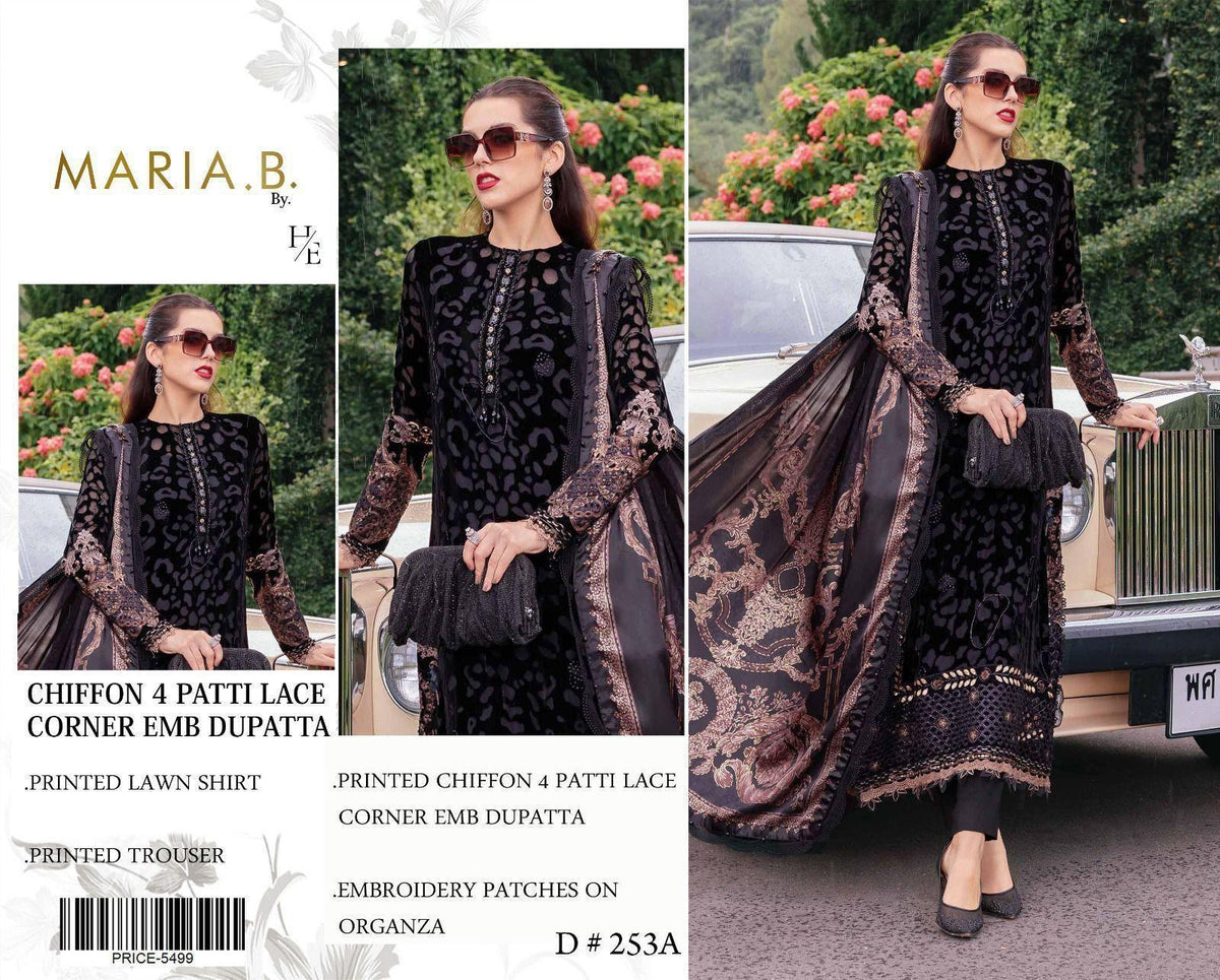Eid ul Azha 2026 Printed Lawn 3-Piece Unstitched Suit – Design 04 | Chiffon Embroidered Dupatta