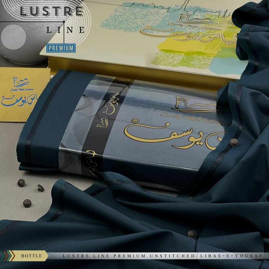 Libas-e-Yousaf Premium Four-Season Imported Fabric Suit | 4m, 9 Buttons, Luxury Box