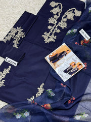 Eid ul Azha 2026 Heavy Embroidered Lawn 3-Piece Suit – Design 06 | 48" Shirt, Embroidered Sleeves & Trouser