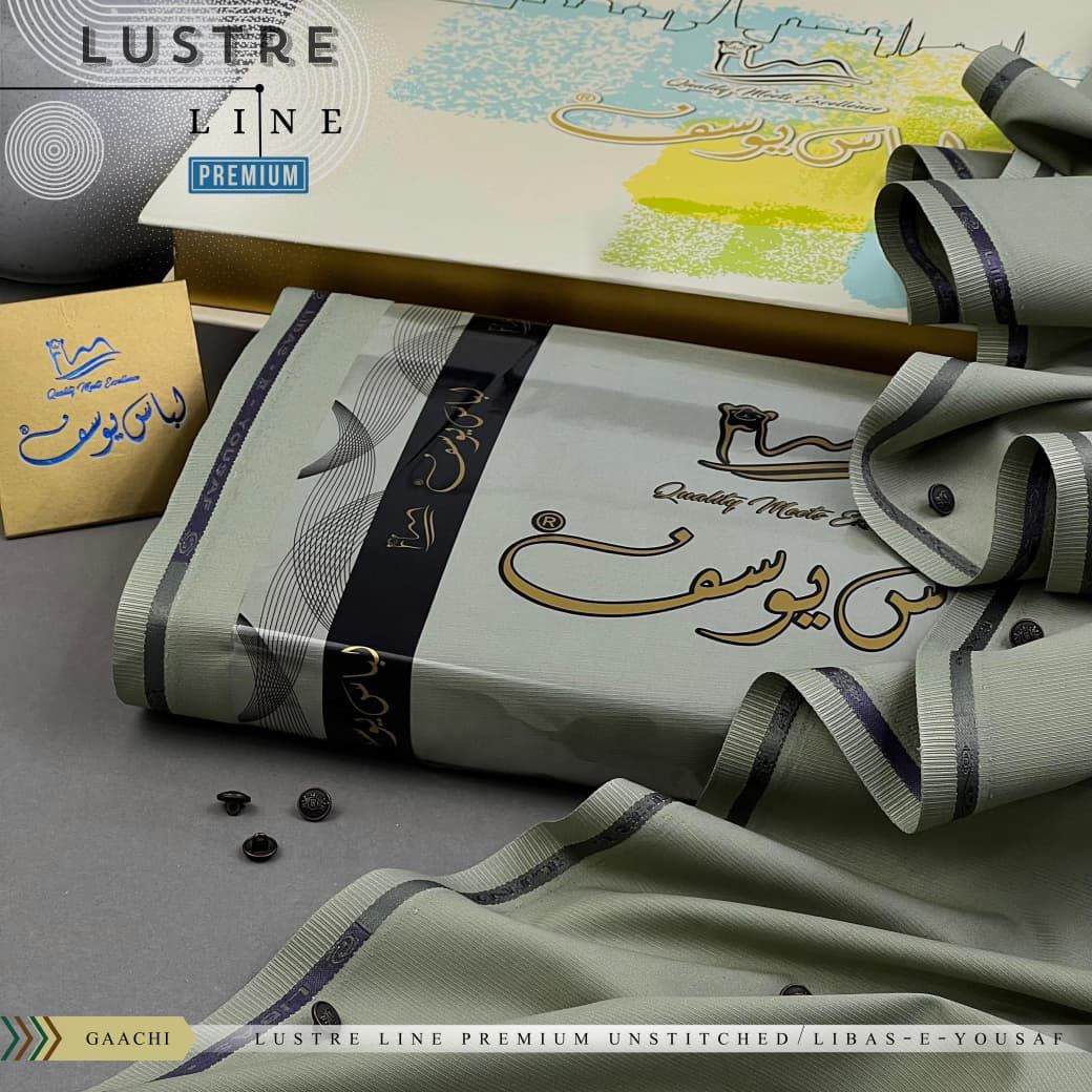 Libas-e-Yousaf Premium Four-Season Imported Fabric Suit | 4m, 9 Buttons, Luxury Box