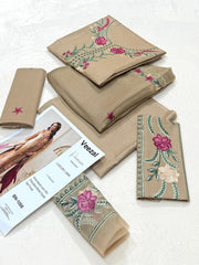 Mustard Embroidered Lawn 3-Piece