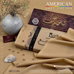 Libas-e-Yousaf American Soft Cotton Unstitched Suit | 2026 Wedding Collection | 4.5m