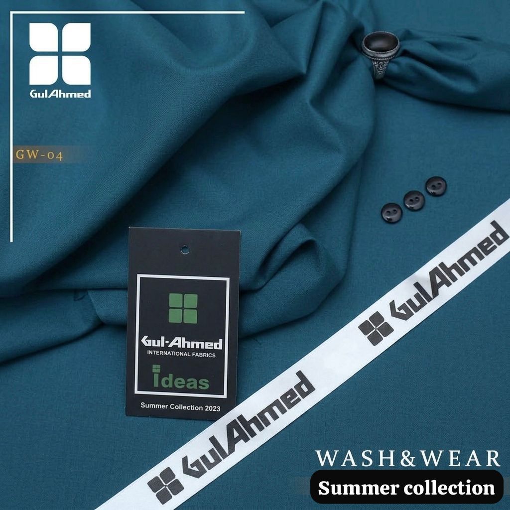 Gul Ahmed Luxury Men’s Boski – Premium Wash & Wear Summer Collection (4 Meters)