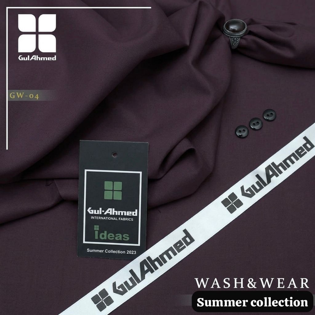Gul Ahmed Luxury Men’s Boski – Premium Wash & Wear Summer Collection (4 Meters)