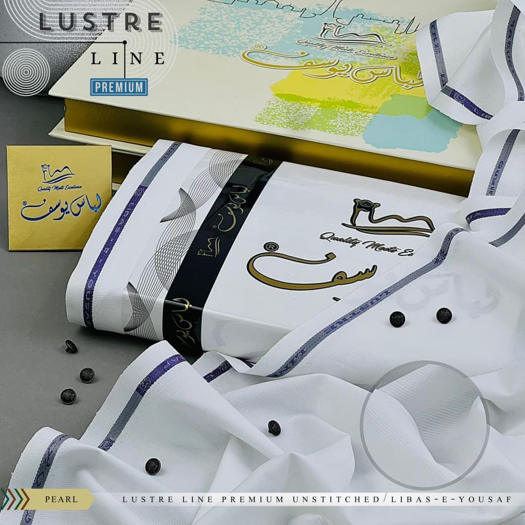 Libas-e-Yousaf Premium Four-Season Imported Fabric Suit | 4m, 9 Buttons, Luxury Box