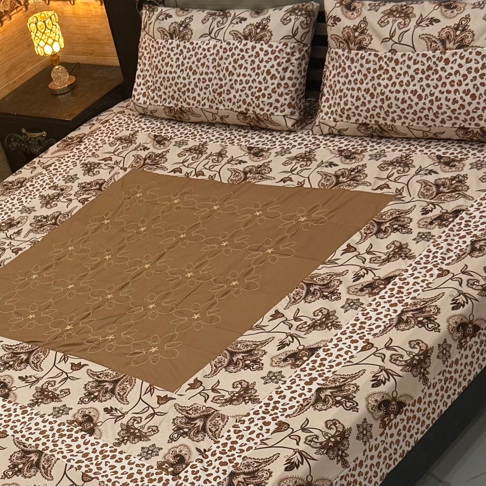 Patch Work Bedsheet | Embroidered & Panel Stuff | Premium Quality
