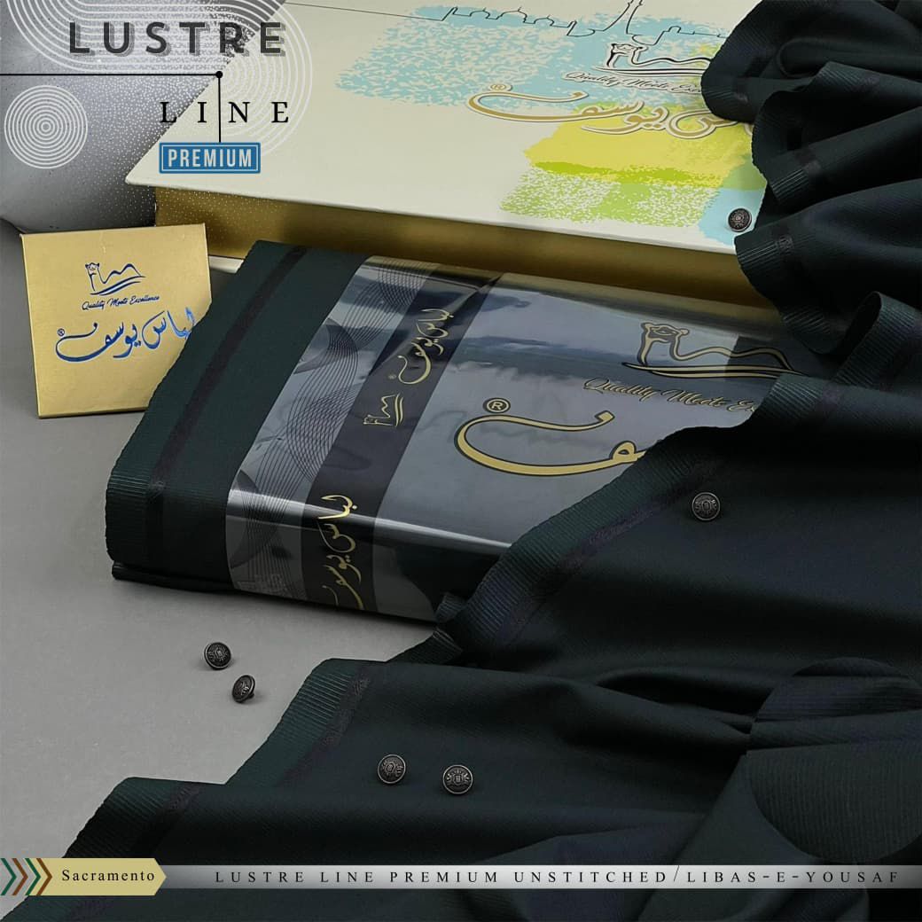 Libas-e-Yousaf Premium Four-Season Imported Fabric Suit | 4m, 9 Buttons, Luxury Box