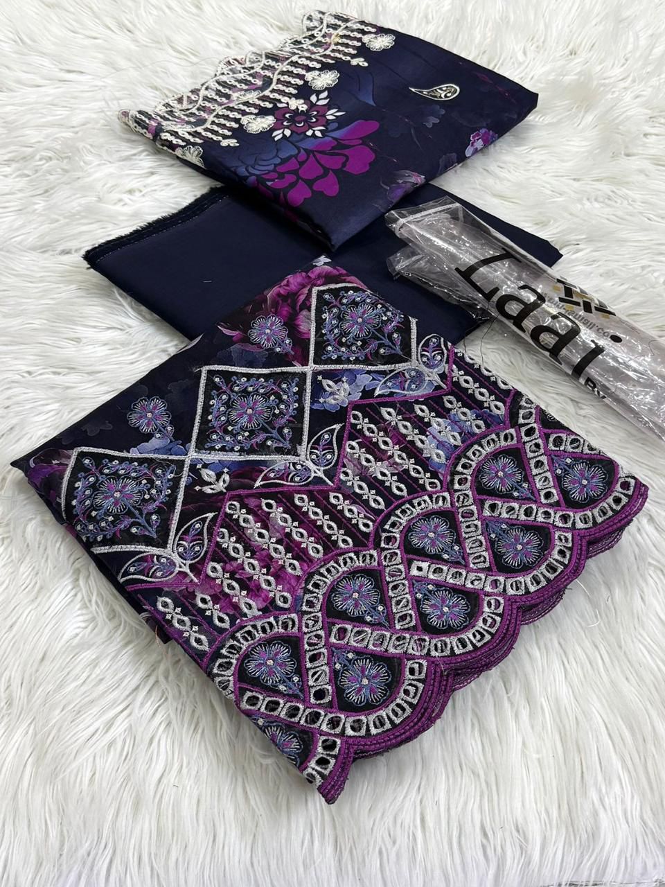 LAAJ Luxury Embroidery Laser Cut Boring Lawn Suit | Printed Dupatta | Premium Ladies Dress 2026